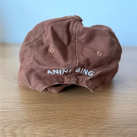 Anine Bing Chocolate Brown Baseball Cap - Picture 3 of 4